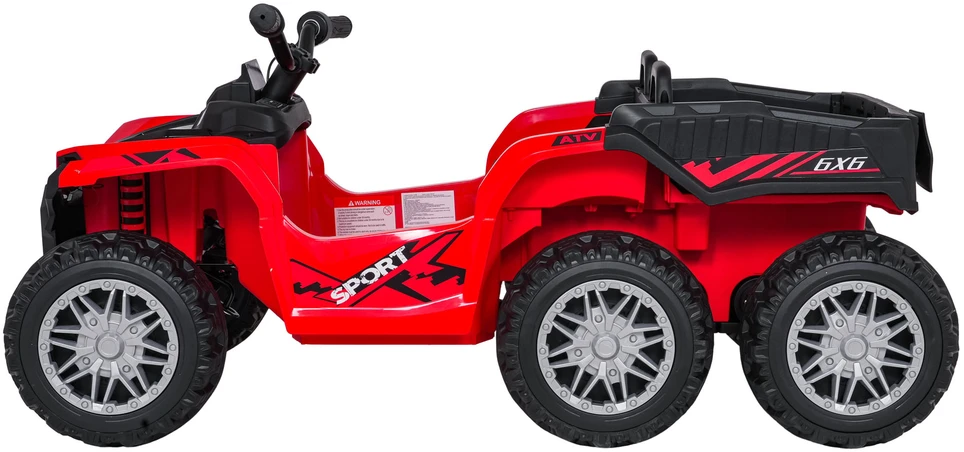 Dvivietis elektrinis keturratis Extreme Sport TX ATV 4x4, Raudona