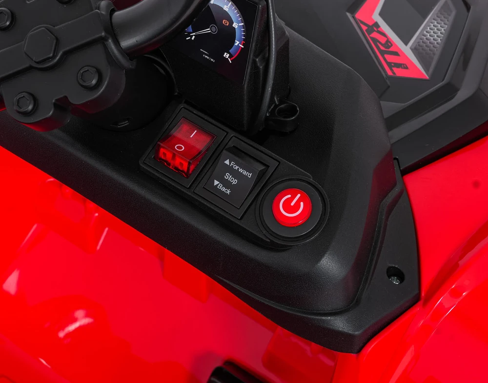 Dvivietis elektrinis keturratis Extreme Sport TX ATV 4x4, Raudona