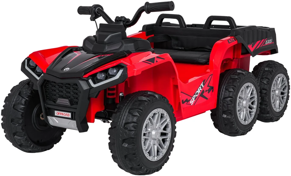 Dvivietis elektrinis keturratis Extreme Sport TX ATV 4x4, Raudona