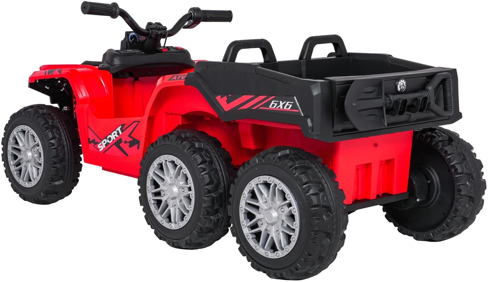 Dvivietis elektrinis keturratis Extreme Sport TX ATV 4x4, Raudona