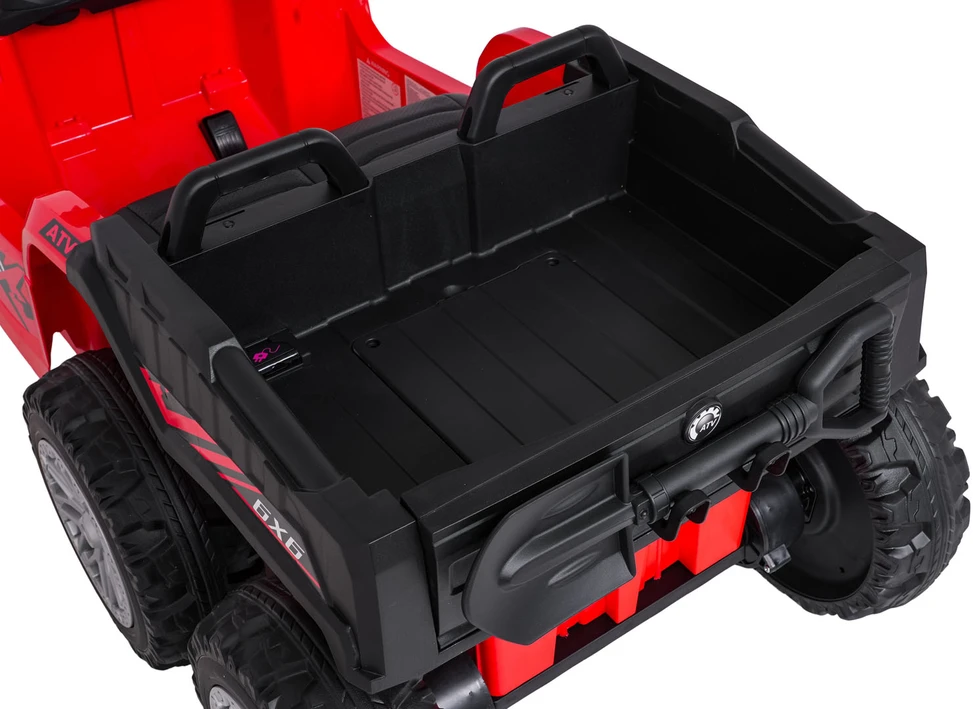 Dvivietis elektrinis keturratis Extreme Sport TX ATV 4x4, Raudona