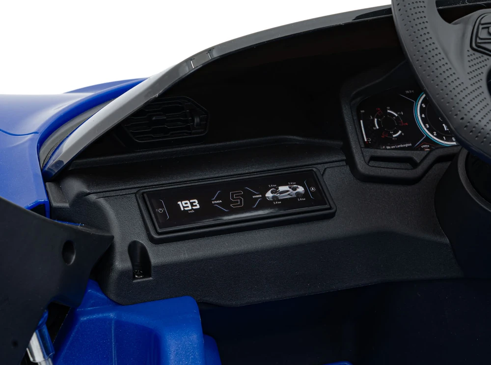 Mėlyna Elektromobilis Lamborghini Revuelto, Mėlyna