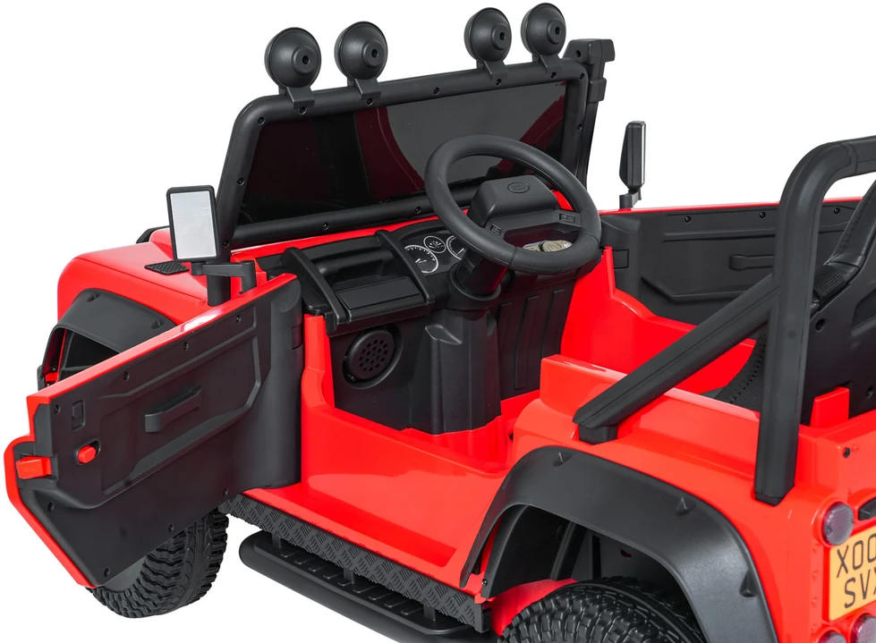 Elektromobilis Land Rover Defender 110 SVX Concept, Raudona