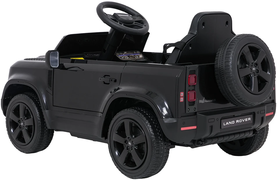 Vaikiškas elektrinis Land Rover Defender juodas
