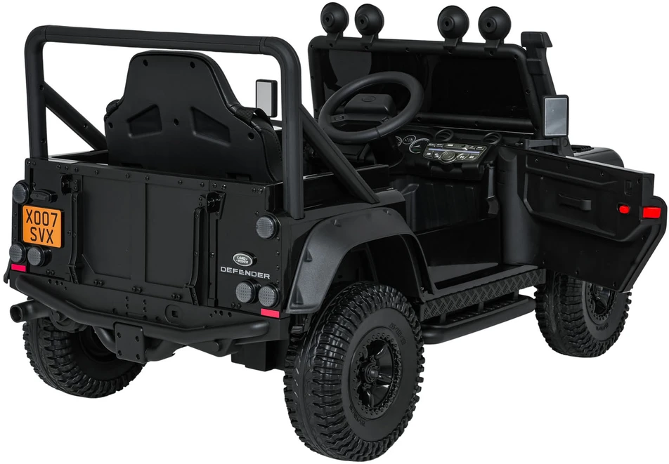 Elektromobilis Land Rover Defender 110 SVX Concept, Juodas