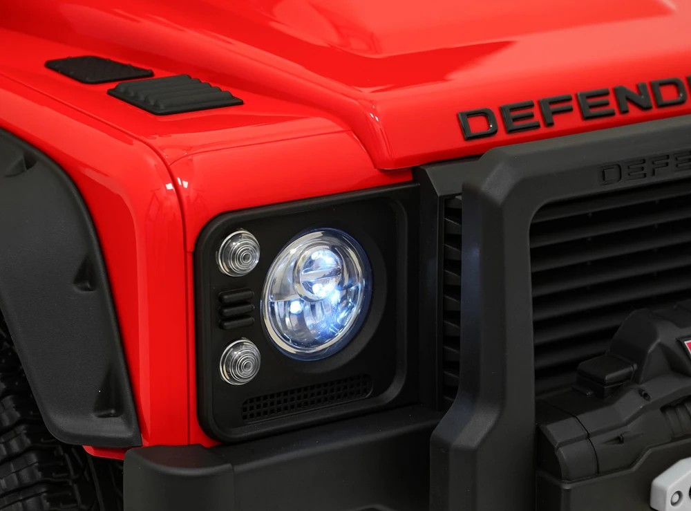 Elektromobilis Land Rover Defender 110 SVX Concept, Raudona
