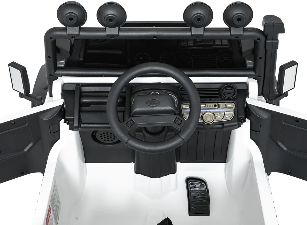 Elektromobilis Land Rover Defender 110 SVX Concept, Baltas