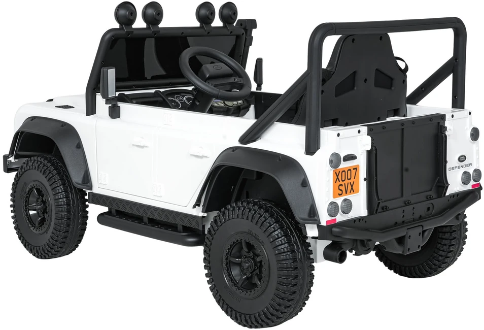 Elektromobilis Land Rover Defender 110 SVX Concept, Baltas