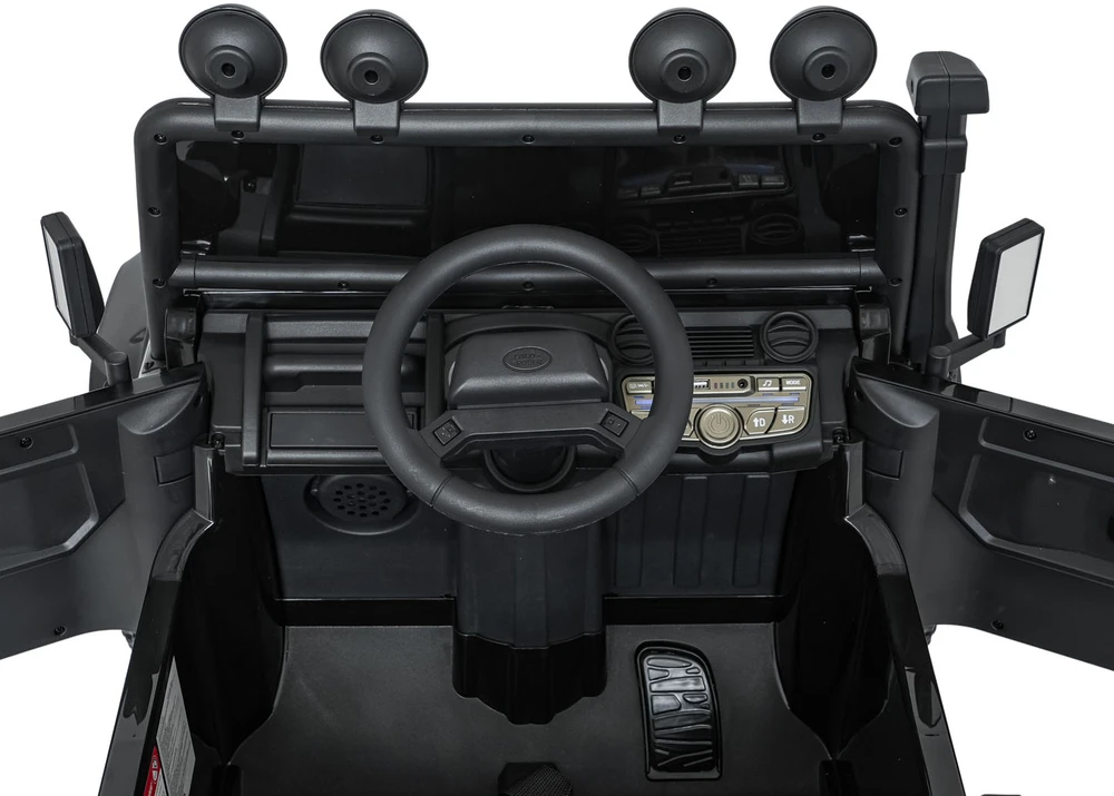 Elektromobilis Land Rover Defender 110 SVX Concept, Juodas