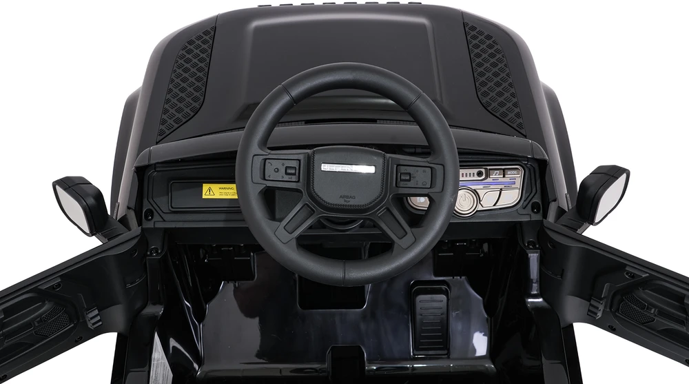 Vaikiškas elektrinis Land Rover Defender juodas