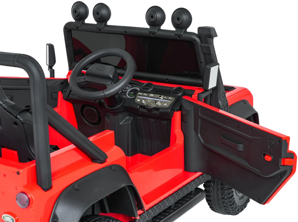 Elektromobilis Land Rover Defender 110 SVX Concept, Raudona