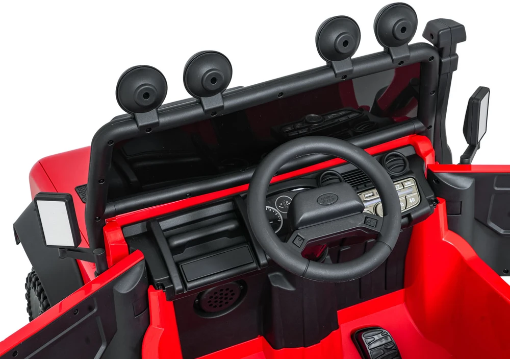 Elektromobilis Land Rover Defender 110 SVX Concept, Raudona