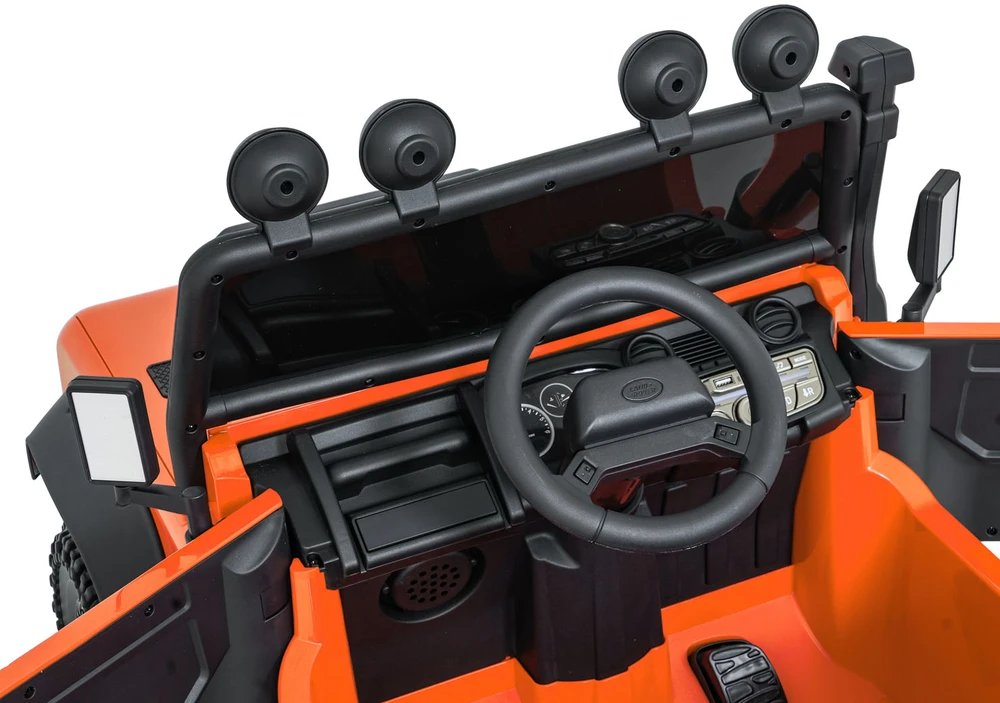 Elektromobilis Land Rover Defender 110 SVX Concept, Oranžinis