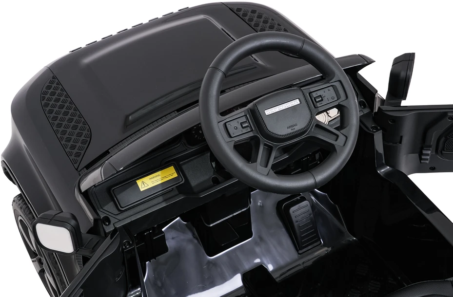 Vaikiškas elektrinis Land Rover Defender juodas