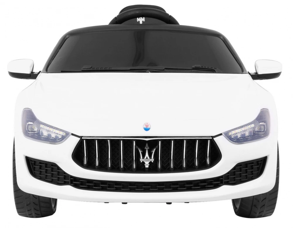 Ramiz Elektrinė mašina vaikams Maserati Ghibli Elektrinė mašina vaikams baltos spalvos