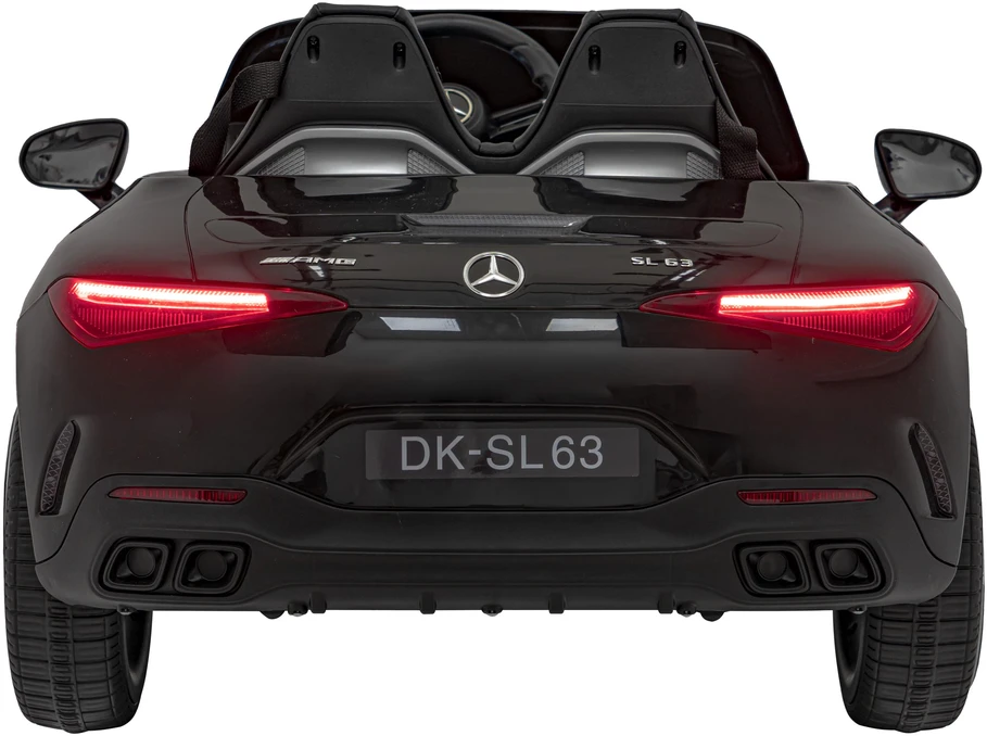 Vaikiškas elektrinis Mercedes Benz AMG SL63 su LED šviesomis ir muzikos funkcija