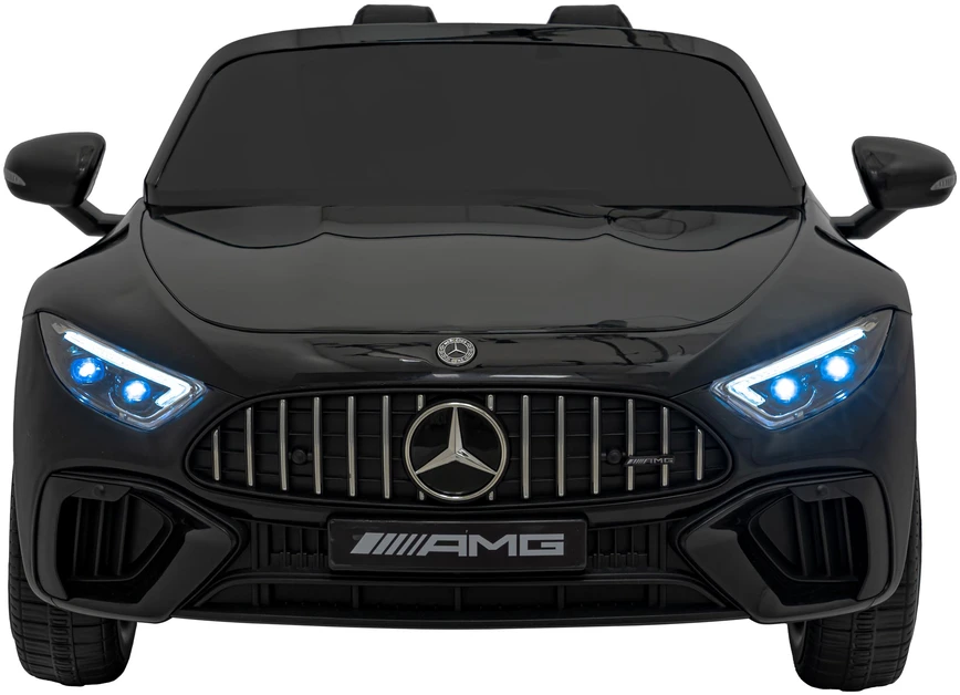 Vaikiškas elektrinis Mercedes Benz AMG SL63 su LED šviesomis ir muzikos funkcija
