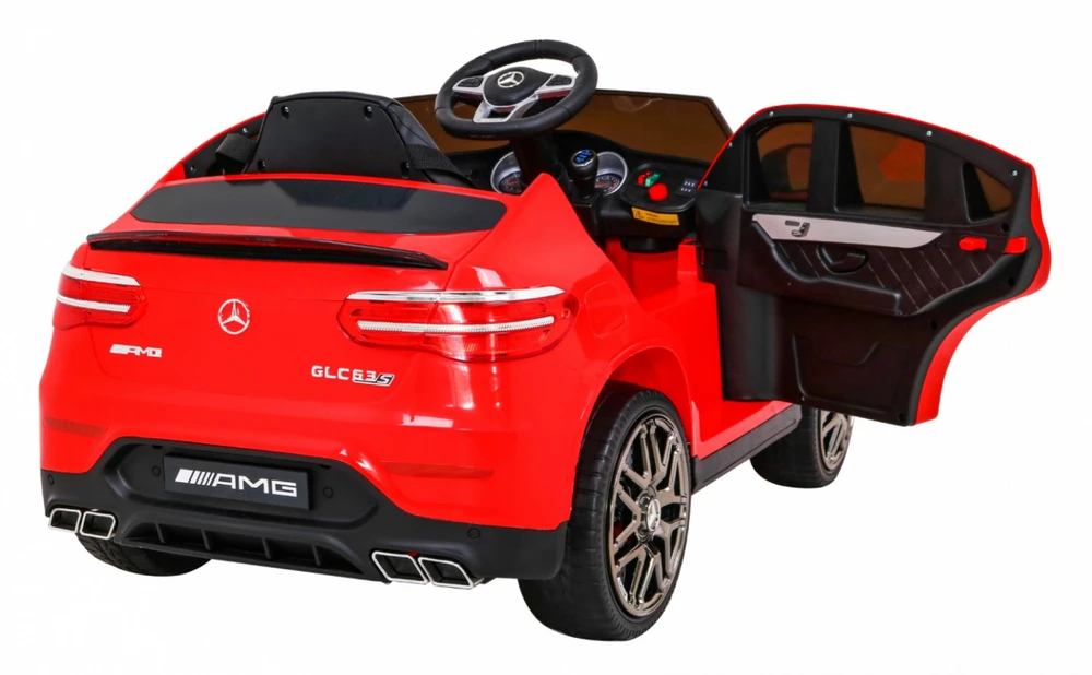 Ramiz Elektromobilis Mercedes Benz GLC63S 4x4, Raudona
