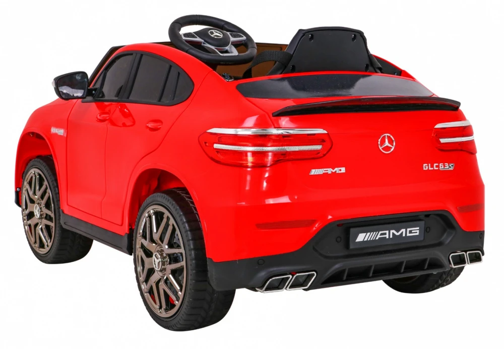 Ramiz Elektromobilis Mercedes Benz GLC63S 4x4, Raudona