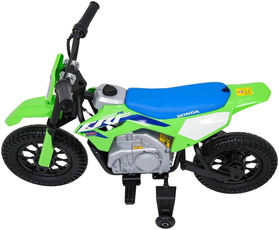 Vaikiškas elektrinis motociklas Honda CFR450R, reguliuojamas greitis, nuo 3 metų, juodas