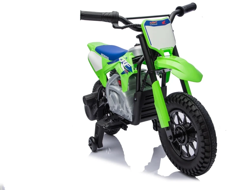 Vaikiškas elektrinis motociklas Honda CFR450R, reguliuojamas greitis, nuo 3 metų, juodas