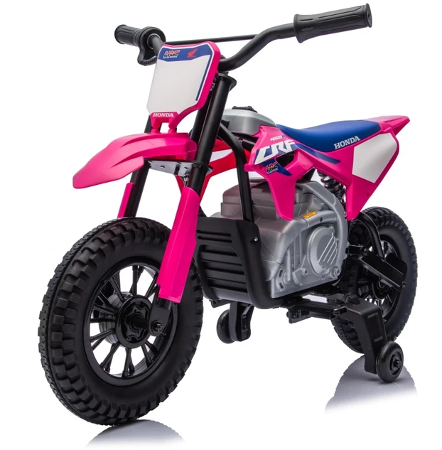 Vaikiškas elektrinis motociklas Honda CFR450R, reguliuojama greitis, nuo 3 metų, juodas