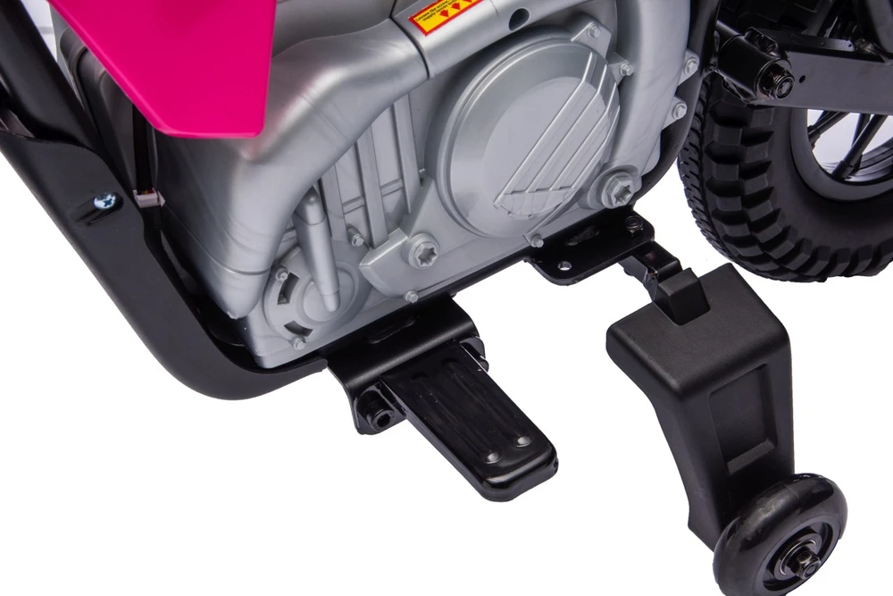 Vaikiškas elektrinis motociklas Honda CFR450R, reguliuojama greitis, nuo 3 metų, juodas