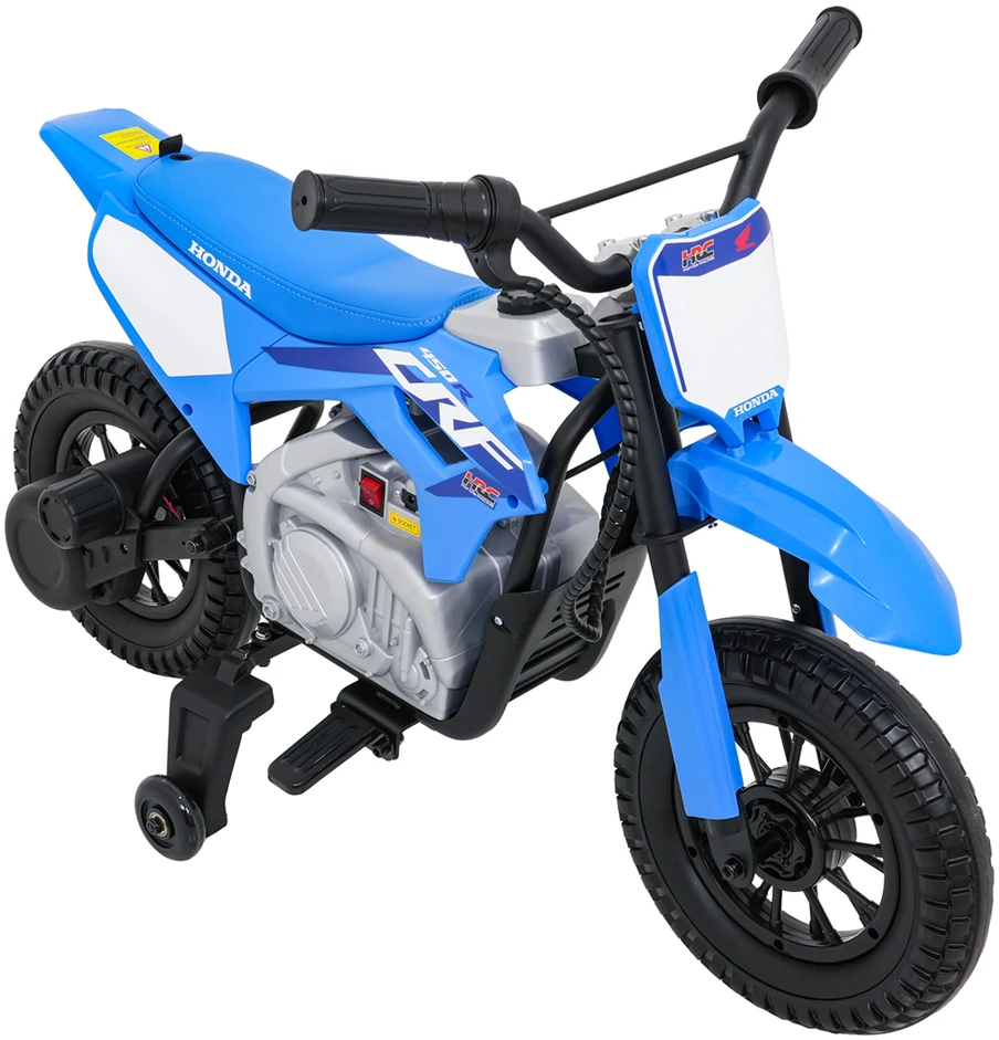 Vaikiškas elektrinis motociklas Honda CFR450R, reguliuojamas greitis, nuo 3 metų