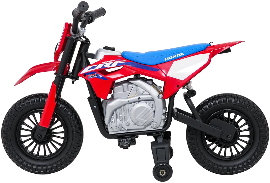 Vaikiškas elektrinis motociklas Honda CFR450R, reguliuojama greitis, 3–8 metų