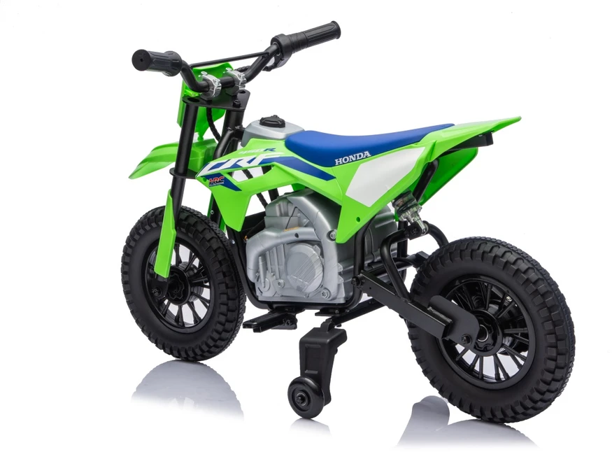 Vaikiškas elektrinis motociklas Honda CFR450R, reguliuojamas greitis, nuo 3 metų, juodas