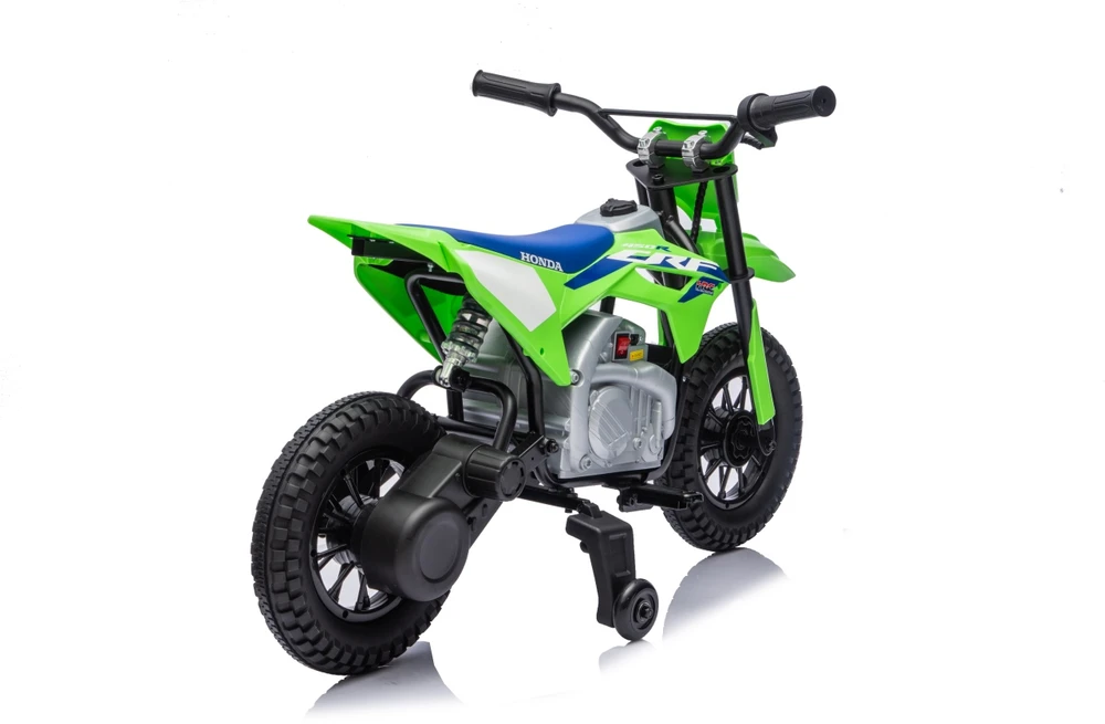 Vaikiškas elektrinis motociklas Honda CFR450R, reguliuojamas greitis, nuo 3 metų, juodas