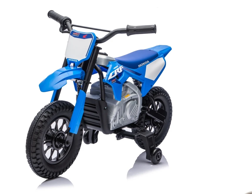 Vaikiškas elektrinis motociklas Honda CFR450R, reguliuojamas greitis, nuo 3 metų