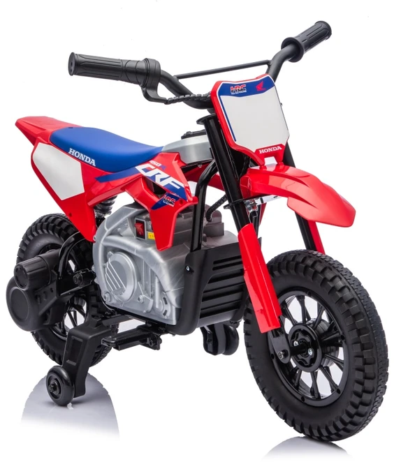 Vaikiškas elektrinis motociklas Honda CFR450R, reguliuojama greitis, 3–8 metų