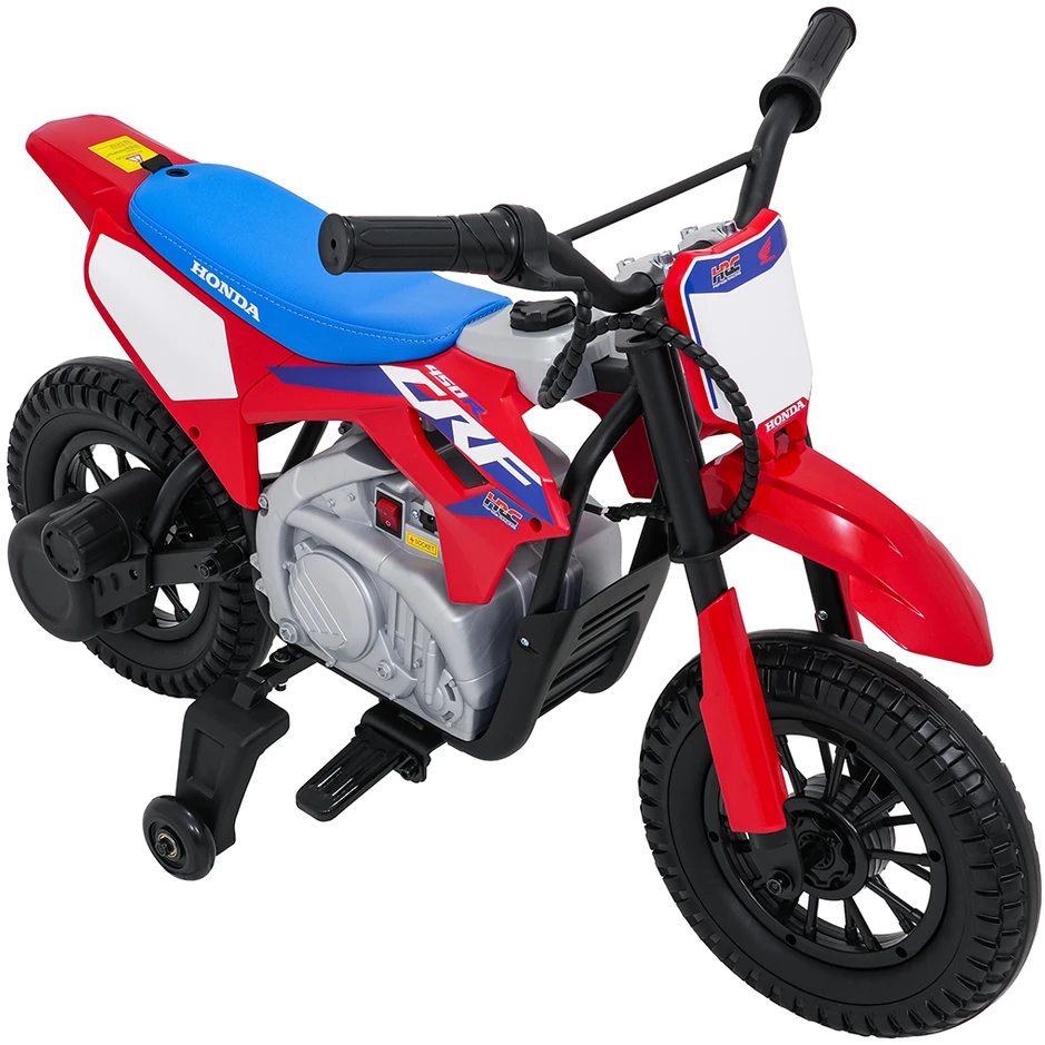Vaikiškas elektrinis motociklas Honda CFR450R, reguliuojama greitis, 3–8 metų