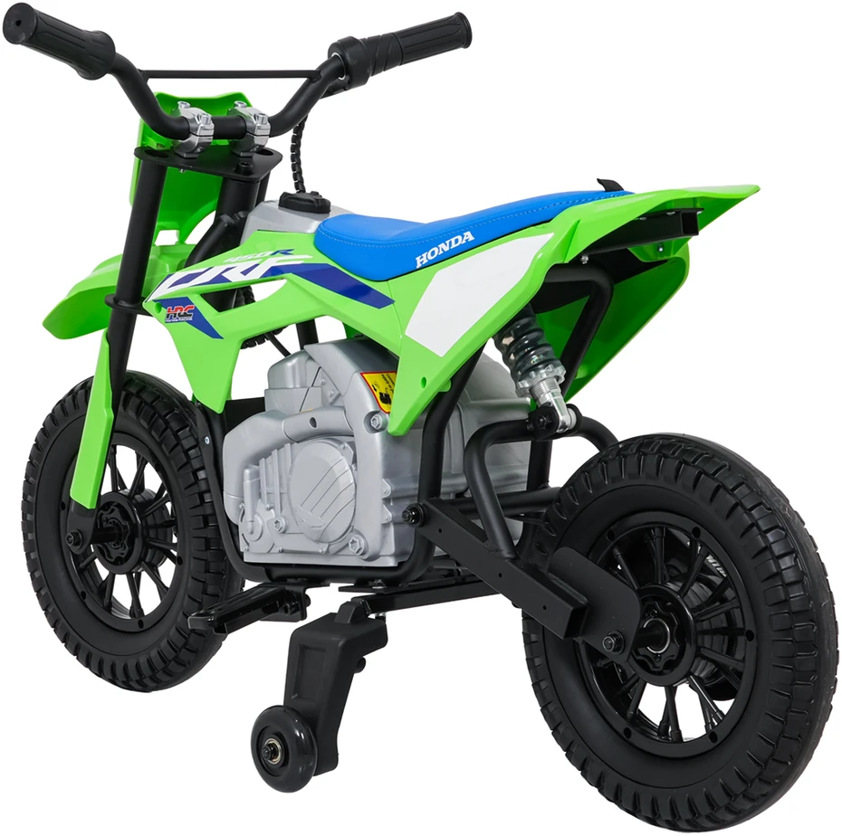 Vaikiškas elektrinis motociklas Honda CFR450R, reguliuojamas greitis, nuo 3 metų, juodas