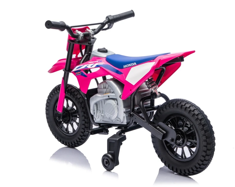 Vaikiškas elektrinis motociklas Honda CFR450R, reguliuojama greitis, nuo 3 metų, juodas