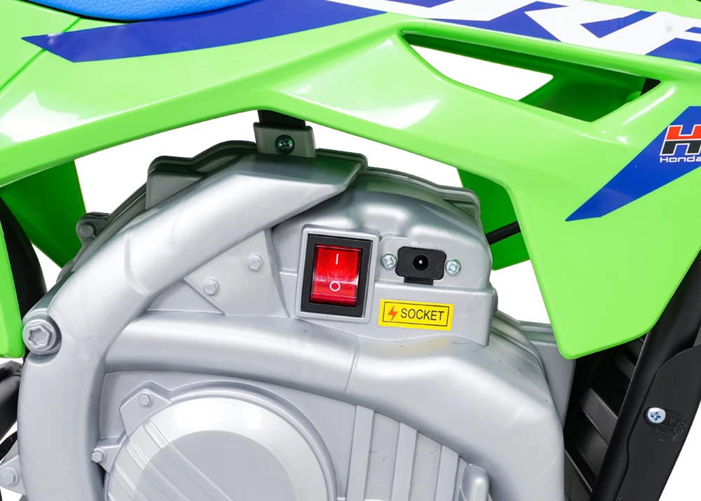Vaikiškas elektrinis motociklas Honda CFR450R, reguliuojamas greitis, nuo 3 metų, juodas