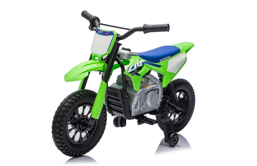 Vaikiškas elektrinis motociklas Honda CFR450R, reguliuojamas greitis, nuo 3 metų, juodas
