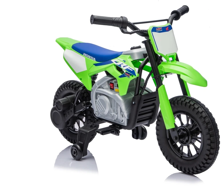 Vaikiškas elektrinis motociklas Honda CFR450R, reguliuojamas greitis, nuo 3 metų, juodas
