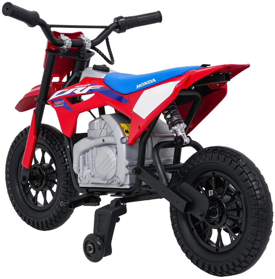Vaikiškas elektrinis motociklas Honda CFR450R, reguliuojama greitis, 3–8 metų