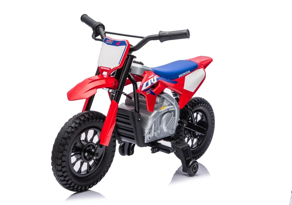 Vaikiškas elektrinis motociklas Honda CFR450R, reguliuojama greitis, 3–8 metų