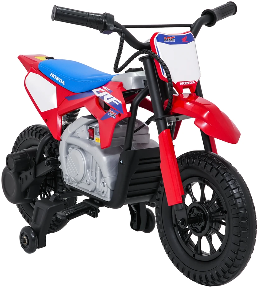 Vaikiškas elektrinis motociklas Honda CFR450R, reguliuojama greitis, 3–8 metų