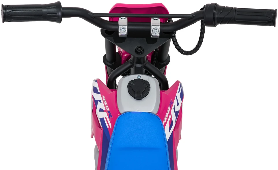 Vaikiškas elektrinis motociklas Honda CFR450R, reguliuojama greitis, nuo 3 metų, juodas