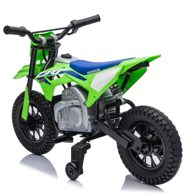 Vaikiškas elektrinis motociklas Honda CFR450R, reguliuojamas greitis, nuo 3 metų, juodas