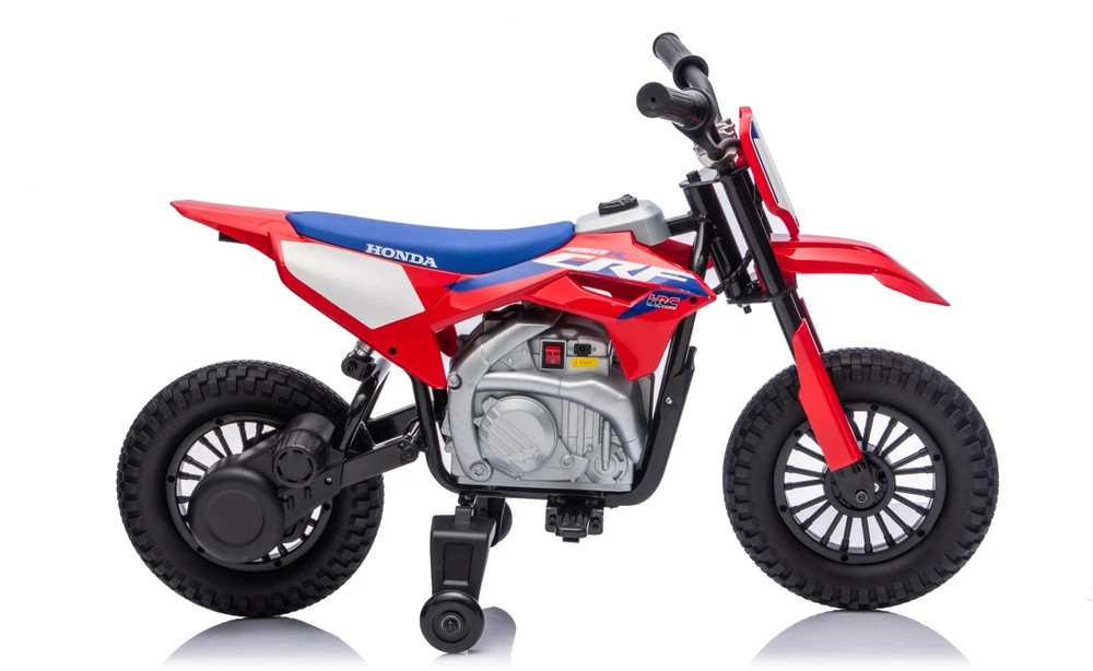 Vaikiškas elektrinis motociklas Honda CFR450R, reguliuojama greitis, 3–8 metų