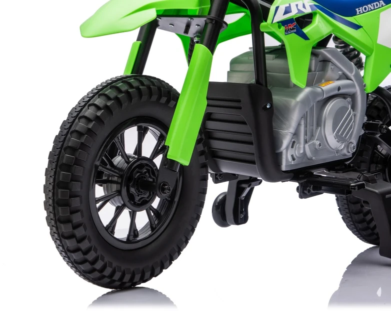 Vaikiškas elektrinis motociklas Honda CFR450R, reguliuojamas greitis, nuo 3 metų, juodas