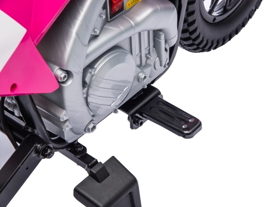 Vaikiškas elektrinis motociklas Honda CFR450R, reguliuojama greitis, nuo 3 metų, juodas