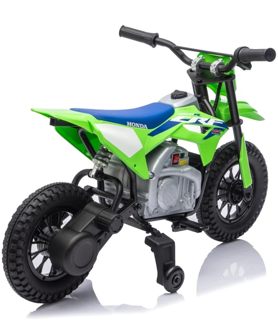 Vaikiškas elektrinis motociklas Honda CFR450R, reguliuojamas greitis, nuo 3 metų, juodas