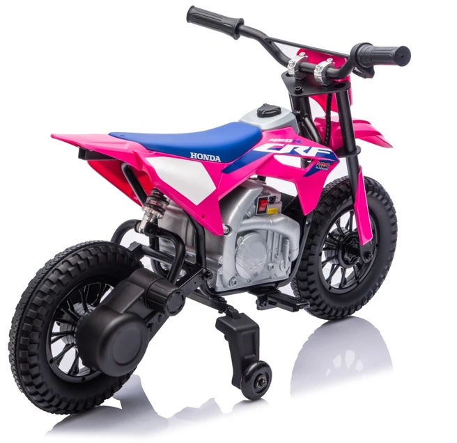 Vaikiškas elektrinis motociklas Honda CFR450R, reguliuojama greitis, nuo 3 metų, juodas