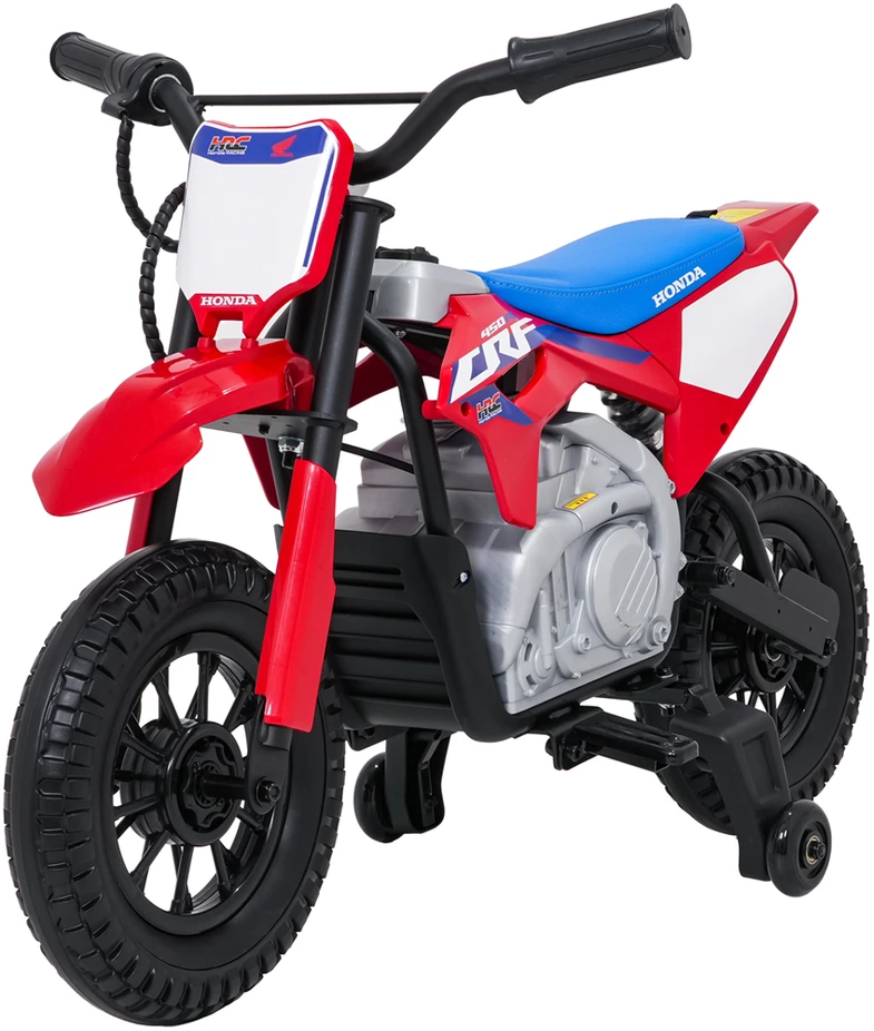 Vaikiškas elektrinis motociklas Honda CFR450R, reguliuojama greitis, 3–8 metų